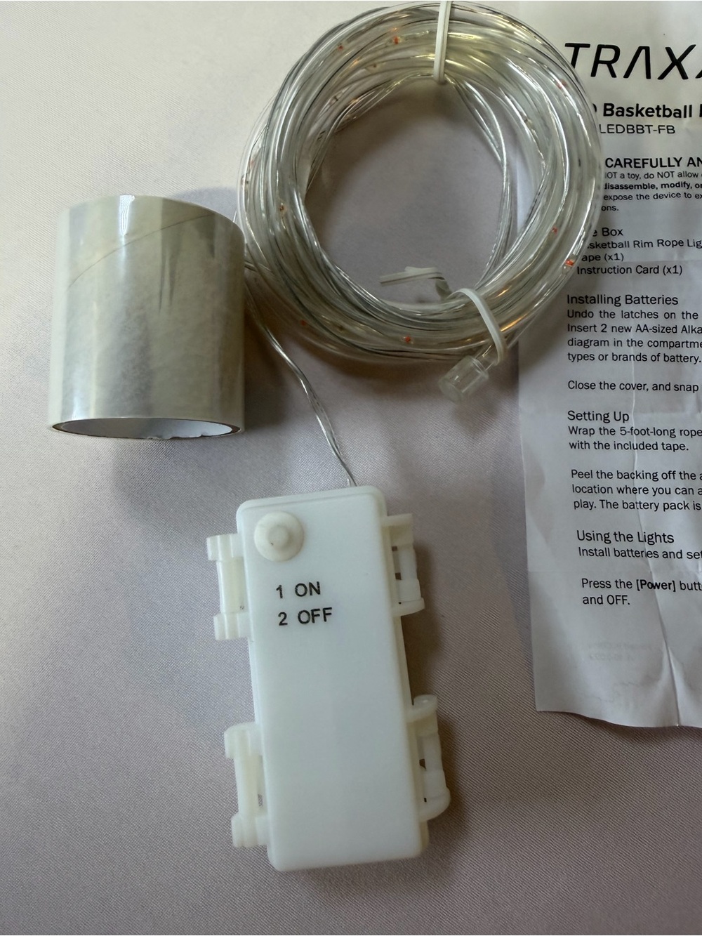 LED Basketball Hoop Light - Clear Rope Light - Picture 2 of 2